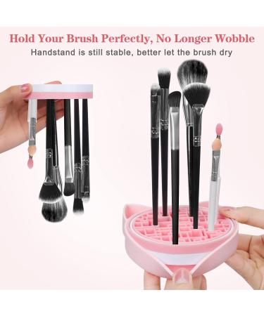 Songaa Silicone Makeup Brush Cleaning Mat & Organizer | Claw Shaped Brush Cleaner Pad - Pink - Buy Online on GoSupps.com