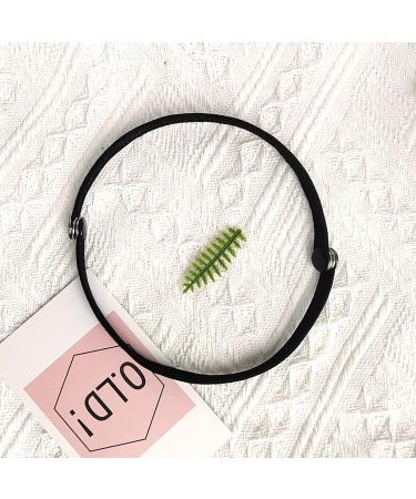 MILAMIYA High Elasticity Snap Hair Ties for Thick & Curly Hair | Connectable Hair Rope | No Slip Adjustable Hairband for Puff Ponytail - 8PCS, Black - Buy Online on GoSupps.com
