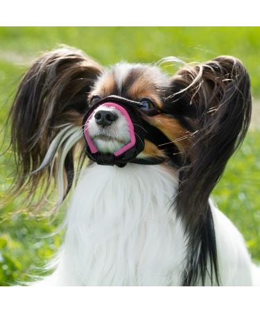 Gentle Muzzle Guard for Dogs - Prevents Biting and Unwanted Chewing Safely New Secure Comfort Fit - Soft Neoprene Padding No More Chafing Included Training Guide Helps Build Bonds with Pet (S Pink) Pink S (Pack of 1) - Buy Online on GoSupps.com