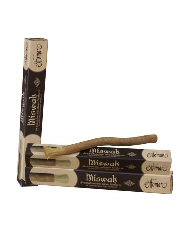 ottoman set of 3 Miswak - toothbrush wood // natural toothbrush