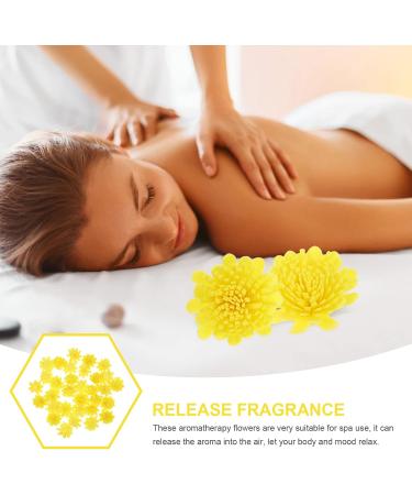 EXCEART Yellow Aroma Diffuser Flowers - 100 Count for Daily Relaxation | International Shipping - Buy Online on GoSupps.com