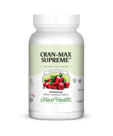 Maxi Health CranMax Supreme Urinary Tract and Immune Boost Capsules 120 Count 120 Count (Pack of 1)