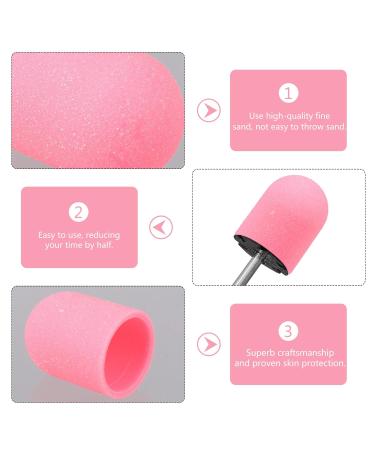 Beaupretty 10pcs Grinding Sand Cap Bit - Electric Nail File Grinding Head for Manicure & Nail Art - Polishing Caps in Pink - Buy Online on GoSupps.com