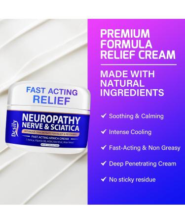 Neuropathy Nerve Relief Cream for Feet & Hands - Arnica & Vitamin B6 Formula for Pain Relief | Nerve Savior for Neuropathy - Buy Online on GoSupps.com