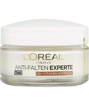 L'Or al Paris Anti-Falten Experte Tagescreme 65+ Anti-Age Gesichtscreme mit Vitamin Komplex mildert tiefere Falten festigt und vitalisiert die Haut 50ml Single - Buy Online on GoSupps.com
