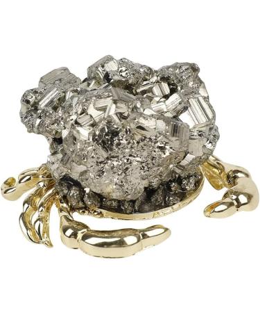 1pcs Crab Shape Natural Stones Pyrite Crystals Quartz Home Decor - (Color: 1) Obelisk - Buy Online on GoSupps.com