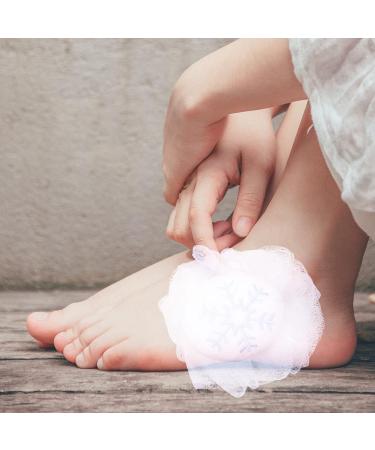 Beaupretty 2Pcs Christmas Bath Loofah - Reindeer & Snowflake Mesh Pouf Ball Shower Sponge Body Scrubber Exfoliator | Shop Internationally - Buy Online on GoSupps.com