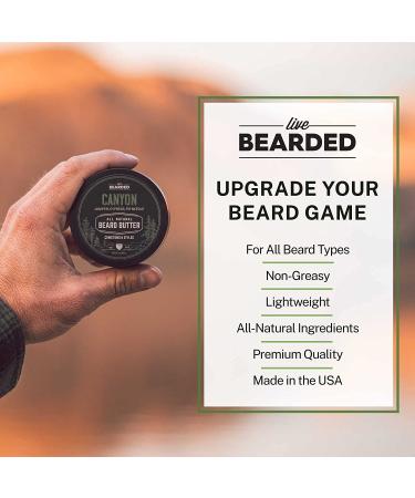 Live Bearded Beard Butter 1880 - All-Natural Leave-In Conditioner for Beards - 3 oz | Moisturize & Style with Shea Butter - Made in USA - Buy Online on GoSupps.com