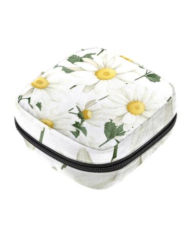 Small Daisy Sanitary Napkin Storage Bags Menstrual Cup Pouches Nursing Pad Holder Tampon Bags Multicoloured 04