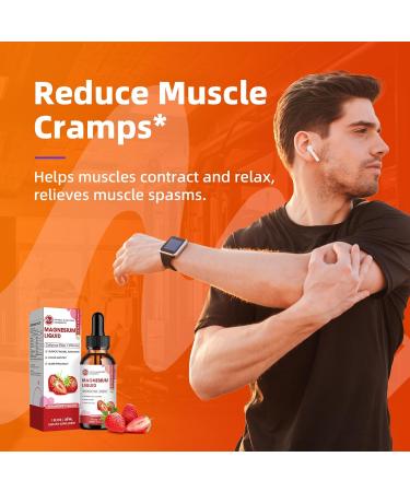 M inch Magnesium Glycinate Liquid High Absorption Magnesium Liquid Drops with Cellulose Fiber Bromelain Vitamin B6 C D Zinc Magnesium Supplement for Kids and Adults Strawberry Flavor 2 Pack Strawberry 1 Fl Oz (Pack  - Buy Online on GoSupps.com