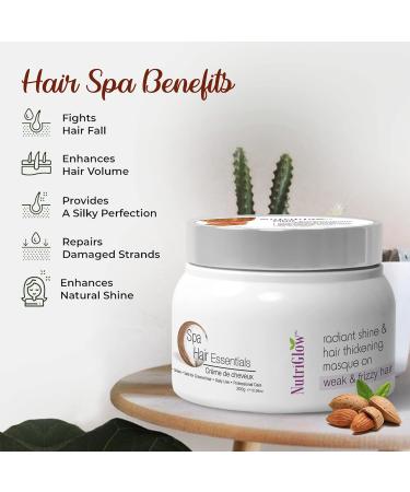 Nutriglow Hair Spa Cream - Volumizing & Shine Lock for Weak & Frizzy Hair | 300g - Buy Online on GoSupps.com