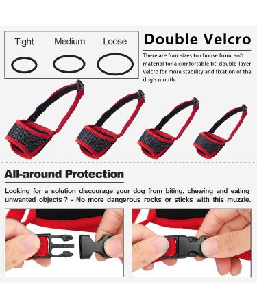 Adjustable Breathable Dog Muzzle for Safety | Prevent Biting & Barking | Small to Large Dogs | 4 Sizes Available (M) - Buy Online on GoSupps.com