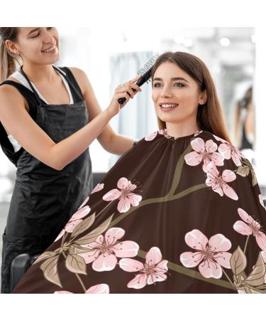 Buy Waterproof Barber Cape - Vintage Sakura & Cheetah Hair Cutting Bib for Men & Women | Stylish & Durable - Buy Online on GoSupps.com
