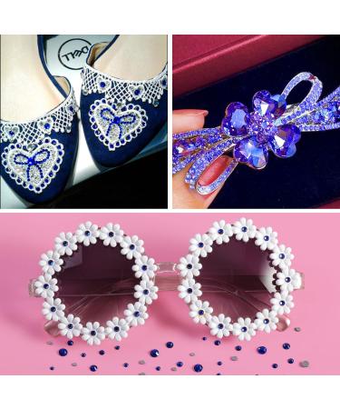 Beadsland 288 Pcs Sapphire Blue Flat Back Rhinestones for Nails - SS30 Nail Crystals (6.3-6.5mm) - Perfect for DIY Nail Art - Buy Online on GoSupps.com