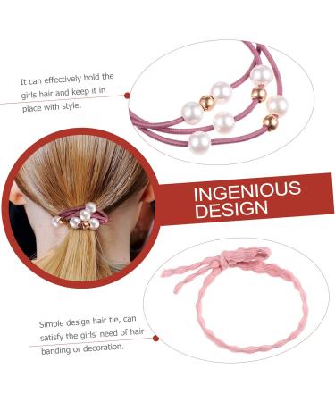 FRCOLOR Rope Boxes hair tie hair ribbons for women elastic ponytail holder pearl ponytail holder kids scrunchies hair rope ties Hair Scrunchies rubber hair band beaded Miss Lace up Kids - Buy Online on GoSupps.com