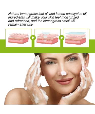 2 in 1 Citronella Lemongrass Soap Bar for Body & Face - Natural Body Wash Soap (2Pcs) - Buy Online on GoSupps.com