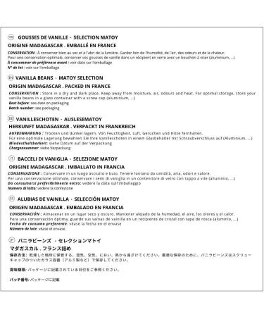 Mavany 10 BOURBON/MADAGASCAR vanilla pods Large size XL 18 to 20 cm Grand cru of gourmet quality selected for - Buy Online on GoSupps.com