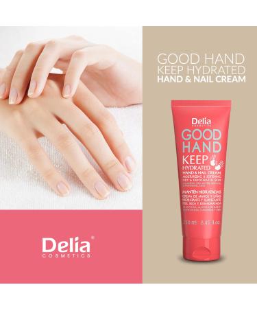 Delia Cosmetics Good Hand Cr me | Moisturizing Hand & Nail Cream with Shea Butter & Soybean Oil for Dry Skin | 250ml - Buy Online on GoSupps.com