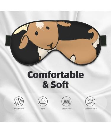 SSIMOO Brown Goat Soft Sleep Eye Mask - Breathable Eye Patch for Women | Ideal for Travel & Relaxation - Buy Online on GoSupps.com