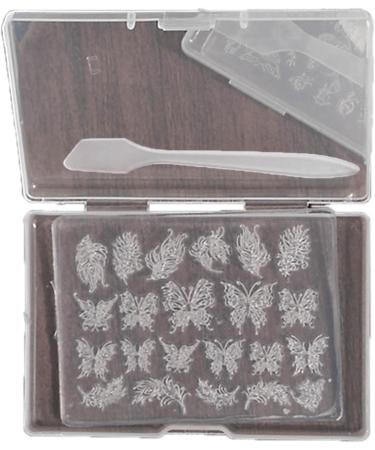 MCAORI 3D Nail Art Mold with Variety of Patterns Template Carving Sticker Stencil Tools Creative Stunning Nail Decorations - Buy Online on GoSupps.com