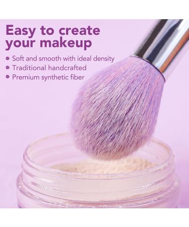 BEAKEY Travel Silicone Makeup Brush Bag 12 Pcs Set | Premium Synthetic Foundation & Eyeshadow Brushes | Portable Organizer Holder in Purple & Pink - Buy Online on GoSupps.com