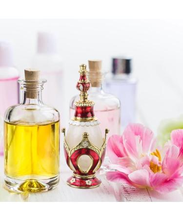 FRCOLOR Vintage Crystal Glass Perfume Bottle Essential Oil Bottle Crown Design Refillable Perfume Scent DIY Cosmetic Bottle for Travel (25ml) - Buy Online on GoSupps.com