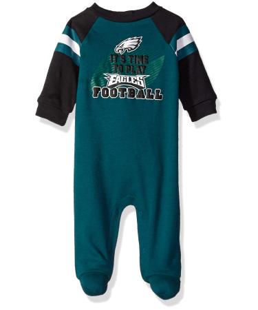NFL Baby Boys Team Sleep And Play Footie Philadelphia Eagles 6-9 Months Team Color