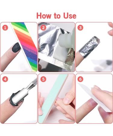 Sularpek Foil Nail Wraps 200 Pcs with Cuticle Pusher | Gel Nail Remover for Fast & Gentle Soak Off | Nail Foils for Gel Nails - Buy Online on GoSupps.com