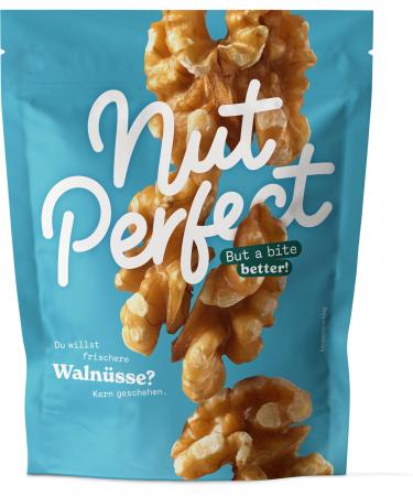 Nut Perfect walnut kernels natural crispy halves with a bit of taste maximum freshness due to harvesting traceability through direct trade ideal for vegan nutrition 100g - Buy Online on GoSupps.com