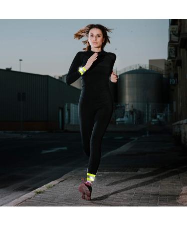 Movoja 4-Set Neon-Yellow Reflectors for Arms & Legs | Enhanced Visibility for Jogging Cycling & Riding | Elastic Security Bands with Velcro - Buy Online on GoSupps.com