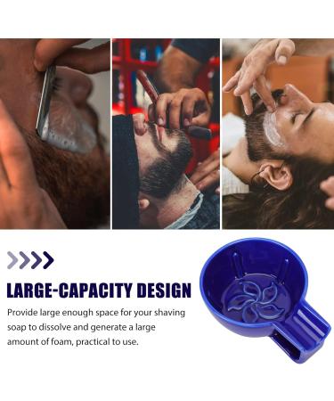 FOMIYES Travel Shaver & Ceramic Shaving Bowl | Non-Slip Handle Wide Mouth Soap Cup | Perfect Gift for Dad | Blue Men's Razors | International Shipping Available - Buy Online on GoSupps.com