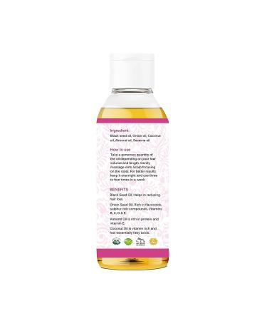 AYURVEDASHREE Red Onion Hair Oil with Black Seed, Coconut, Almond & Sesame Oil - 100ml - Buy Online on GoSupps.com