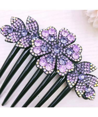 Hair Plug-In Comb with Rhinestone Teeth - Vintage Hair Jewelry for Women & Girls | Perfect Gift & Headdress Accessories - Buy Online on GoSupps.com