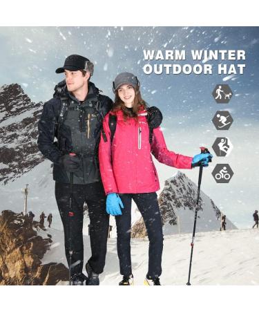 Comhats Wool Baseball Cap with Earflap Lining - Men's Fur Hunting Trapper Dad Hat - Buy Online on GoSupps.com