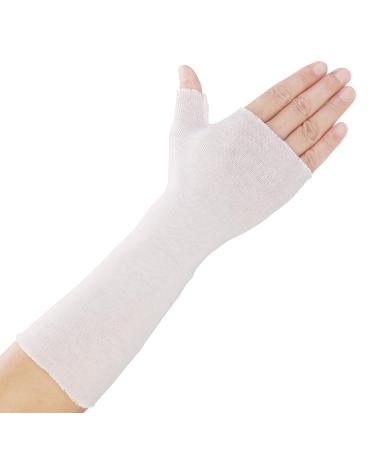 Willcom wrist Threeking Stockinette 10 pieces of comfortable arm socks skin liner protective cover Schleeche Soft wraps for pre-wrap cover use cast hands joints plaster stickinette normal sizes white - Buy Online on GoSupps.com