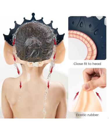 FUNUPUP Baby Shower Cap - Adjustable Hair Washing Shield for Kids - Blue - Buy Online on GoSupps.com