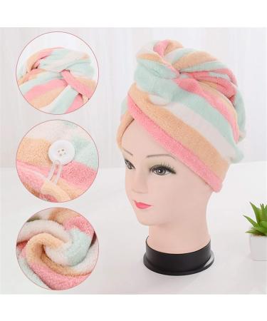 ZZDH Fast Drying Hair Wrap Towel - Portable Microfiber Turban & Shower Cap for Quick Hair Drying | Best Bathroom Accessory - Buy Online on GoSupps.com