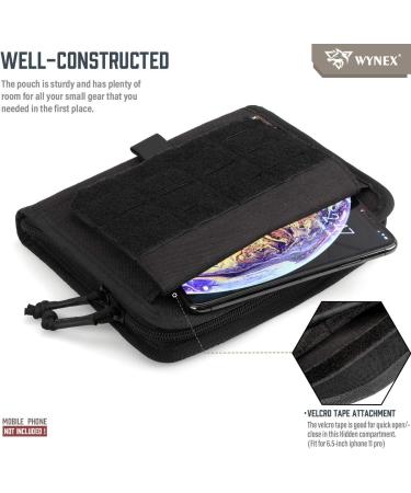 WYNEX Tactical Folding Admin Pouch - Molle Tool Bag with Laser-Cut Design - Buy Online on GoSupps.com