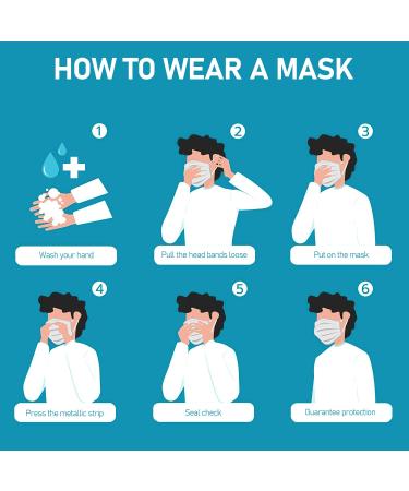 50 PCS Black Disposable Face Masks for Adults - Individually Wrapped Breathable & Comfortable - 50 Count Pack - Buy Online on GoSupps.com