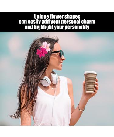 5 Pieces Of Double Orchid Hair Clips 2 Sunflower Hair Clips Artificial Flower Hair Clips Flower Metal Clips Flower Hair Accessories Flower Hair Cards Straw Hat Accessories - Buy Online on GoSupps.com