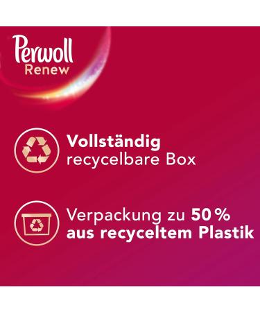 Perwoll Renew Caps Color & Fiber Care - All-in-1 Detergent for 19 Washloads - Gentle Cleaning & Refreshment - Buy Online on GoSupps.com