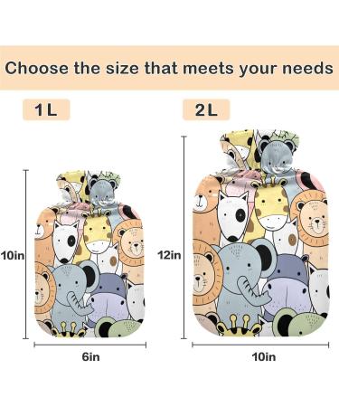 Naanle Zoo Animal Hot Water Bottle | 1L Transparent Warm Steadel | Pain Relief & Cold Therapy for Hands & Feet - Buy Online on GoSupps.com