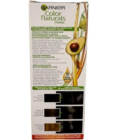 GARNIER - COLOR NATURALS Creme - Permanent nourishing hair coloring - 1 Black - Buy Online on GoSupps.com