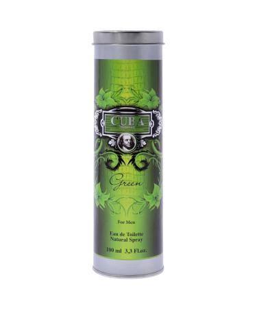 Cuba Green by Cuba for Men 3.3 oz Eau de Toilette Spray 3.3 Fl Oz (Pack of 1) - Buy Online on GoSupps.com