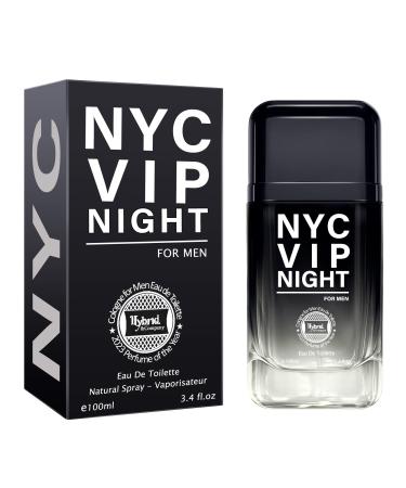 Hybrid & Company NYC Vip Night For Men Eau De Toilette Natural Spray Masculine Scent 3.4 Fl Oz