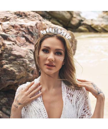 Star White Quartz Crescent Moon Headband - Natural Stone Crown for Women - Buy Online on GoSupps.com