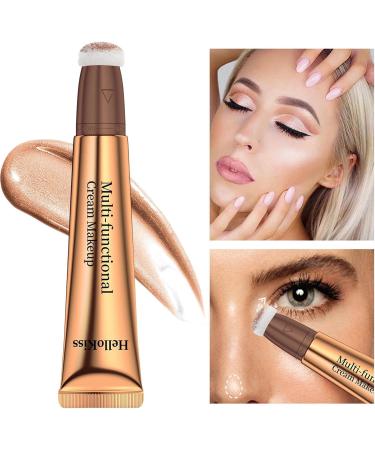 Liquid for Cheeks - Creamy Highlighter Stick Waterproof Sheer Glow Buildable Color Contouring and Blendable Highlighter Makeup Stick for Face Fulenyi 6# - Buy Online on GoSupps.com