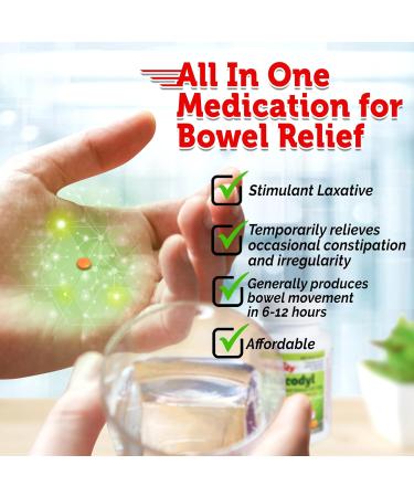 Timely Bisacodyl 5mg - 1000 Tablets | Gentle Constipation Relief Comparable to Dulcolax | TIME-CAP LABS INC. - Shop Internationally - Buy Online on GoSupps.com