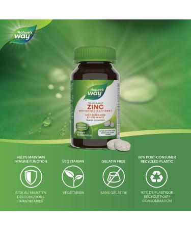 Nature's Way Zinc with Echinacea & Vitamin C / 60 Lozenges Beige 60 count (Pack of 1) - Buy Online on GoSupps.com