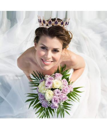 FRCOLOR Gold Baroque Jeweled Queen Crown - Vintage Crystal Tiara & Rhinestone Wedding Crown for Women - Perfect for Birthdays & Special Occasions - Buy Online on GoSupps.com